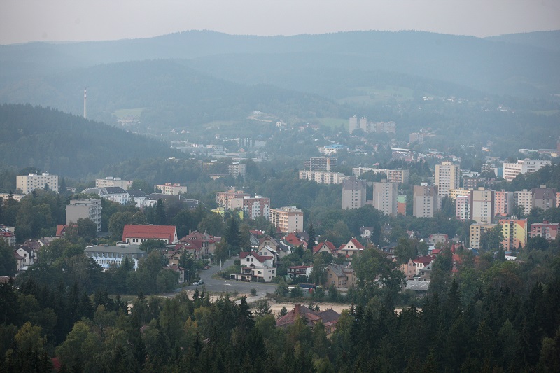 Pohled na město Jablonec. Pohled na město Jablonec.