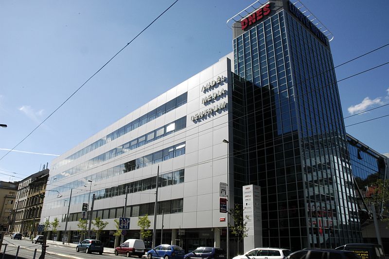 Budova Anděl Media Centrum na Smíchově, sídlo společnosti MAFRA. Budova Anděl Media Centrum na Smíchově, sídlo společnosti MAFRA.