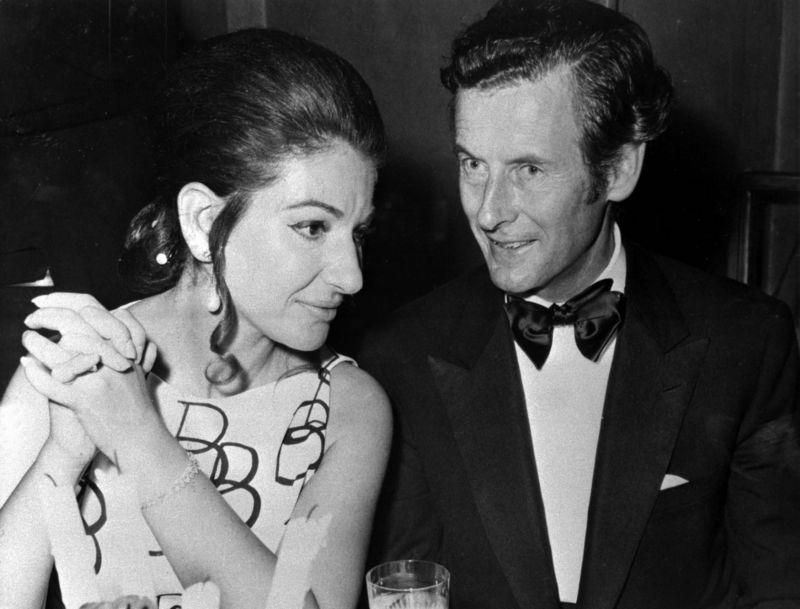Maria Callasová a Peter Townsend.