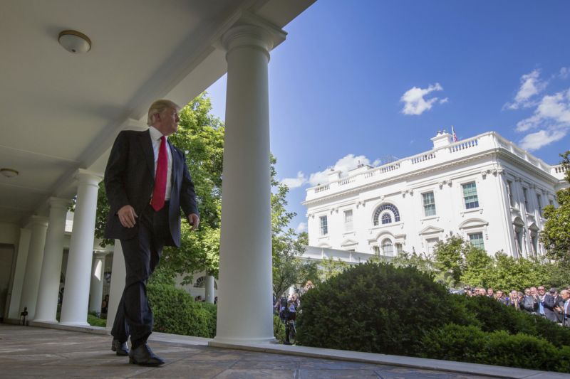 Prezident Donald Trump, Washington. Prezident Donald Trump, Washington.