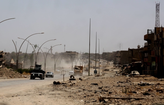 Záběry z iráckého města Mosul. Záběry z iráckého města Mosul.