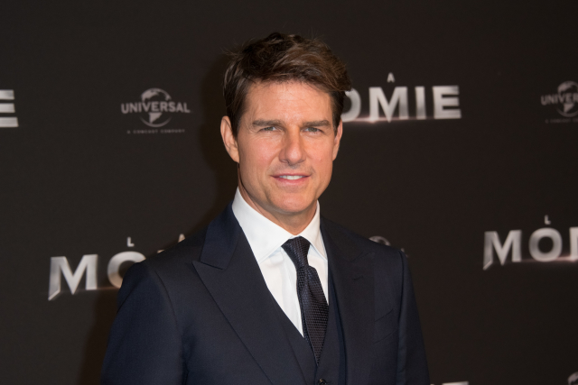 Americký herec Tom Cruise na premiéře filmu Mumie v Paříži.