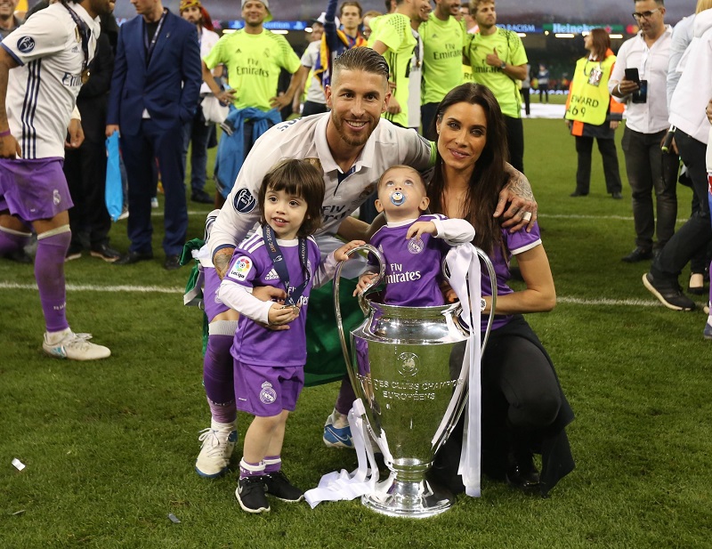 Sergio Ramos se svou rodinou.