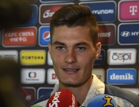 Patrik Schick se chystá na další zápasy v české fotbalové reprezentaci.