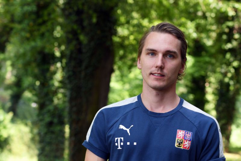 Útočník florbalové reprezentace Milan Tomašík.