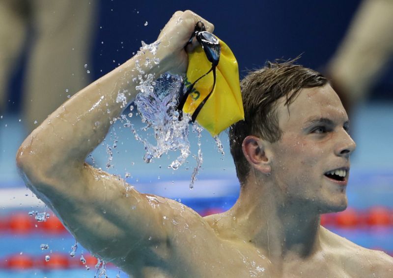 Australský olympijský šampion Kyle Chalmers.