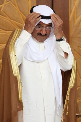 Hlava státu Kuvajt emír Sabah al-Ahmad al-Sabah.
