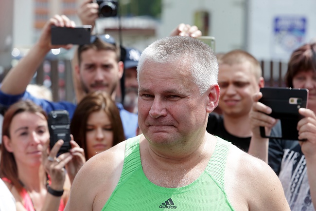 Propuštěný Jiří Kajínek. Propuštěný Jiří Kajínek.