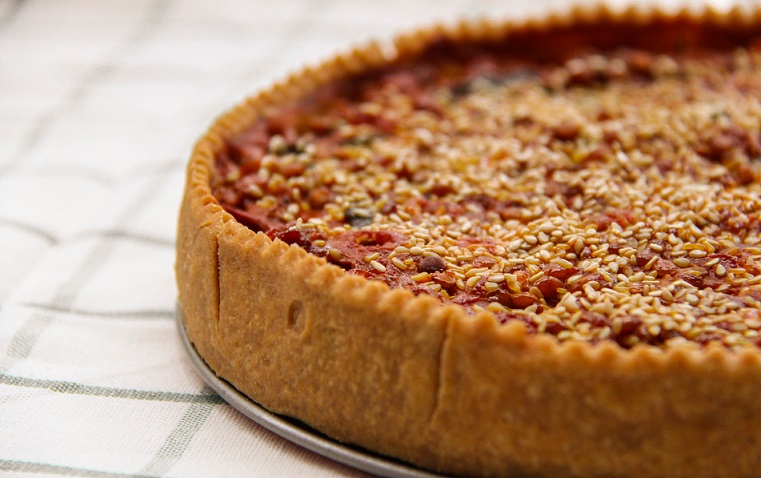 Slaný koláč Quiche. Slaný koláč Quiche.