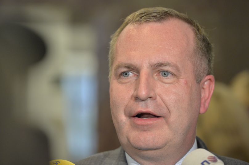 Rektor Univerzity Karlovy Tomáš Zima, který obhájil funkci předsedy ČKR. Rektor Univerzity Karlovy Tomáš Zima, který obhájil funkci předsedy ČKR.
