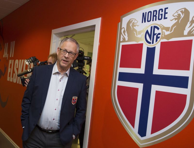 Kouč norské fotbalové reprezentace Lars Lägerback.