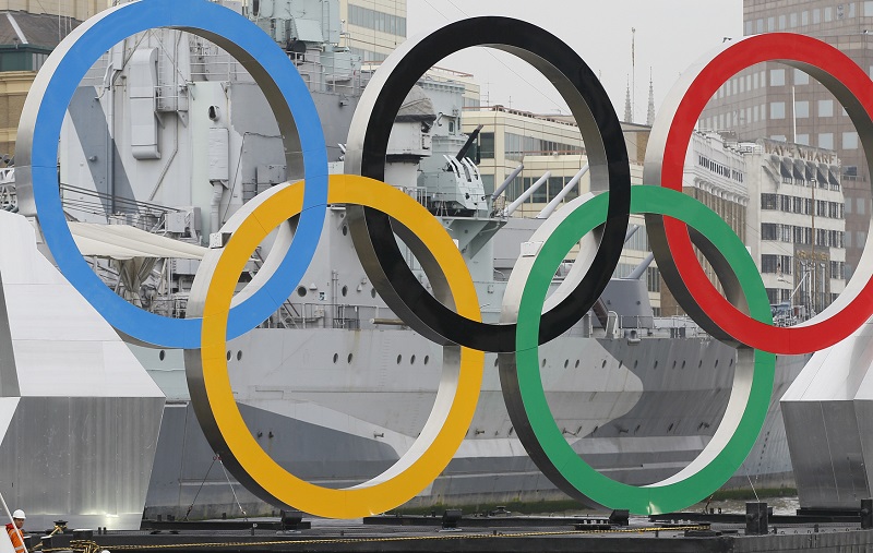Olympijské kruhy. Olympijské kruhy.