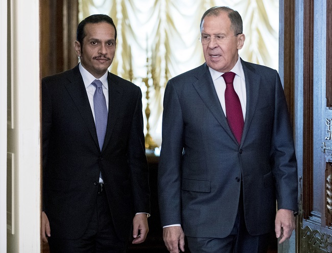 SERGEJ LAVROV a MUHAMMAD BIN ABDAR RAHMÁN SÁNÍ.