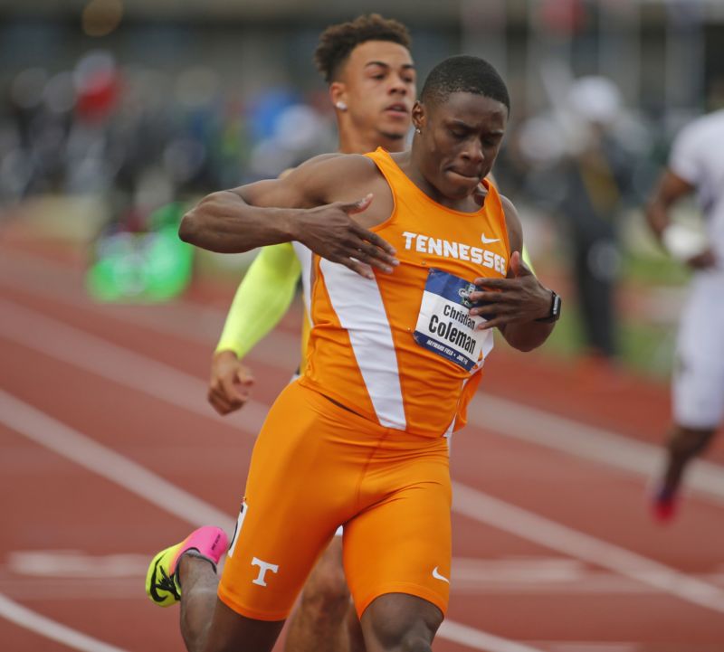 Americká hvězdička Christian Coleman. Americká hvězdička Christian Coleman.