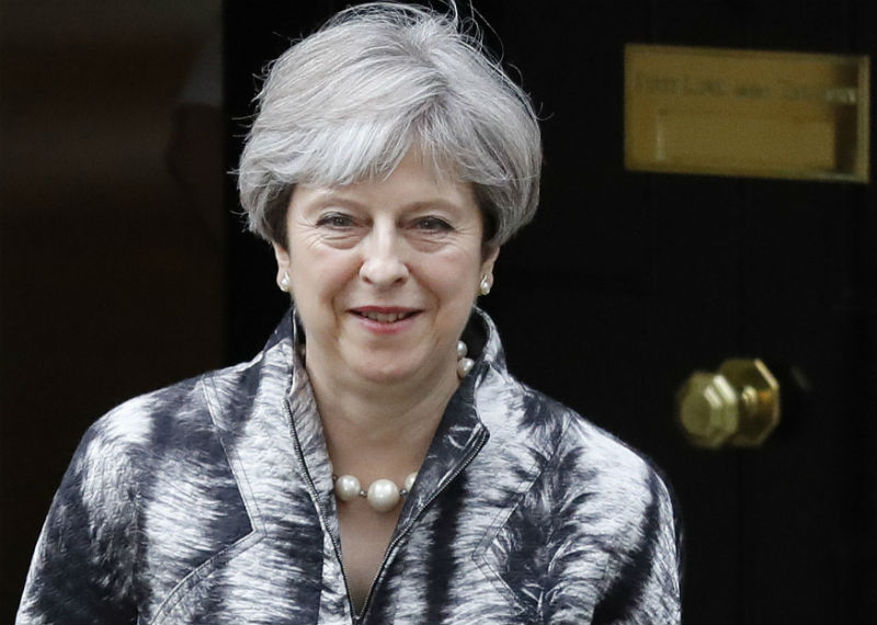 Britská premiérka Theresa Mayová. Britská premiérka Theresa Mayová.