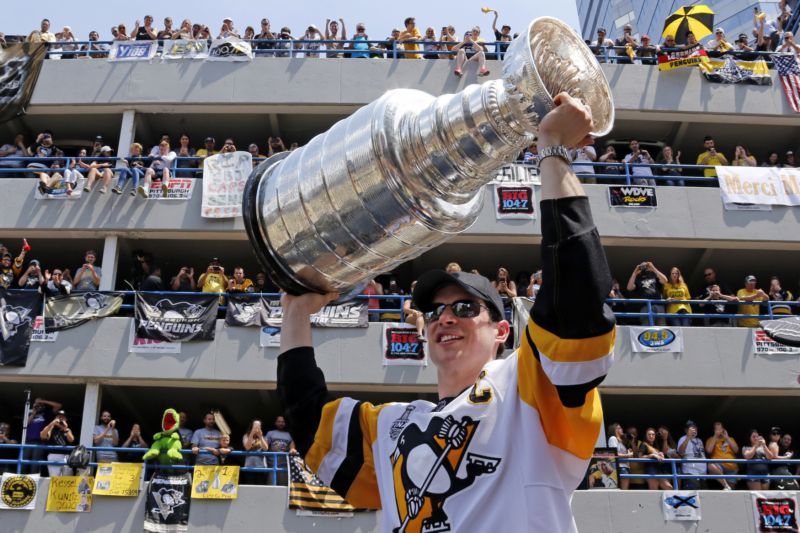 Kanadský hokejista Sidney Crosby. Kanadský hokejista Sidney Crosby.