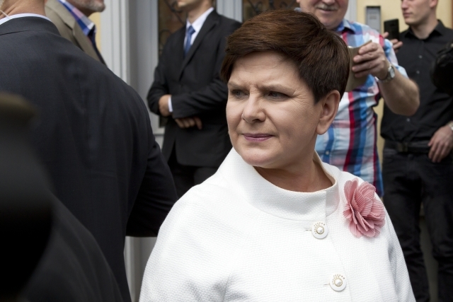 Polská premiérka Beata Szydlová. Polská premiérka Beata Szydlová.
