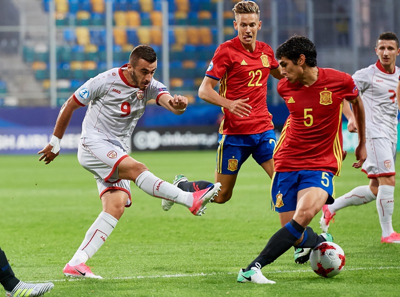 Španělští fotbalisté na úvod mistrovství Evropy do jednadvaceti let porazili Makedonii Španělští fotbalisté na úvod mistrovství Evropy do jednadvaceti let porazili Makedonii