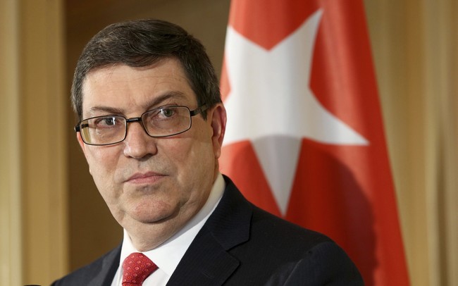 Šéf kubánské diplomacie Bruno Rodríguez. Šéf kubánské diplomacie Bruno Rodríguez.