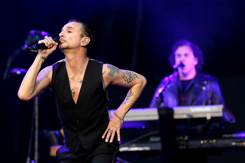 Depeche Mode při květnovém koncertu v Praze.