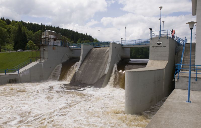 Přehrada Lipno.