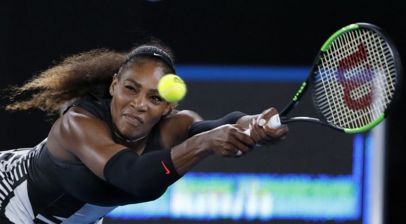 Serena Williamsová na svém posledním turnaji v australském Melbourne.