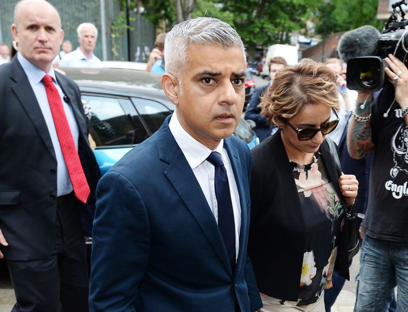 Starosta Londýna Sadiq Khan.