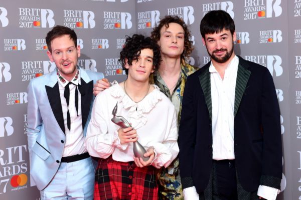 Zleva Adam Hann, George Daniel, Ross MacDonald and Matthew Healy.