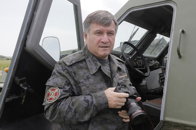 Ukrajinský ministr vnitra Arsen Avakov.