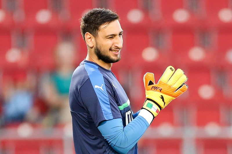Brankář AC Milán Gianluigi Donnarumma.