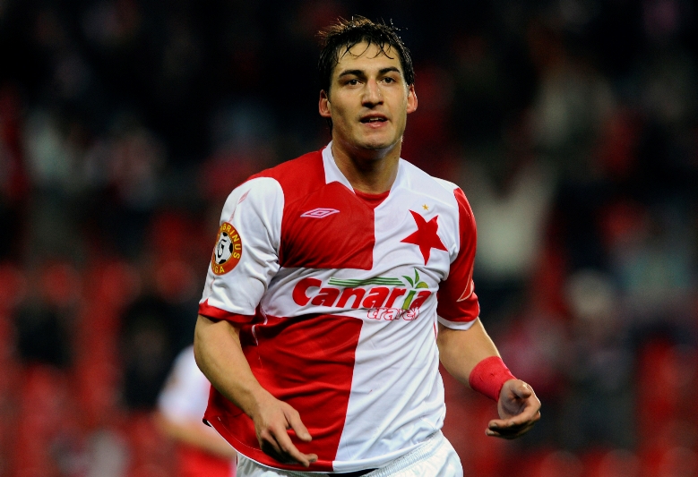 Rudolf Skácel v dresu Slavie na archivním snímku z roku 2009. Rudolf Skácel v dresu Slavie na archivním snímku z roku 2009.