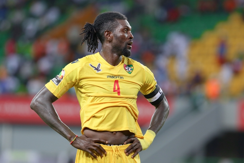 Emmanuel Adebayor v dresu reprezentace Toga. Oblékne i ten slávistický?