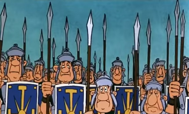 Římané z příběhů o Asterixovi a Obelixovi (ilustrační foto).