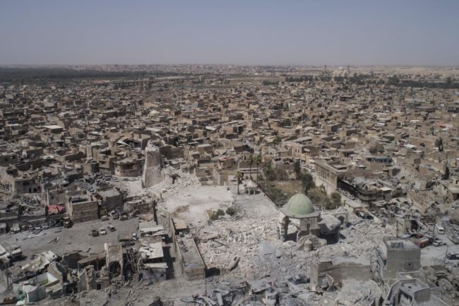 Pohled na irácký Mosul.