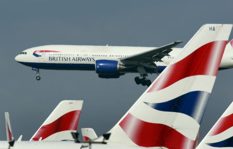 Britská letecká společnost British Airways.