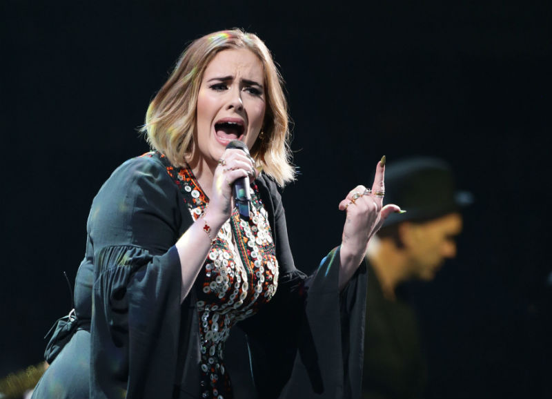 Zpěvačka Adele. 