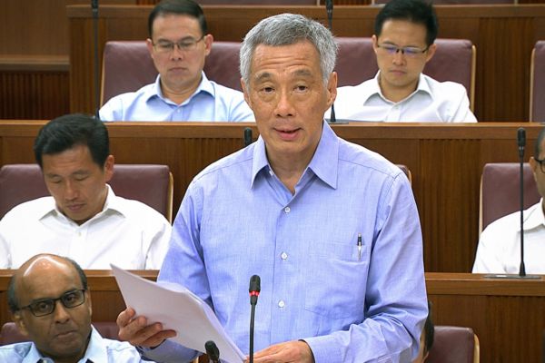 Singapurský premiér Lee Hsien Loong. Singapurský premiér Lee Hsien Loong.