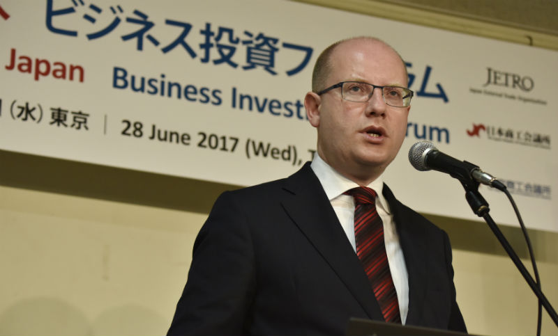 Premiér Bohuslav Sobotka. 