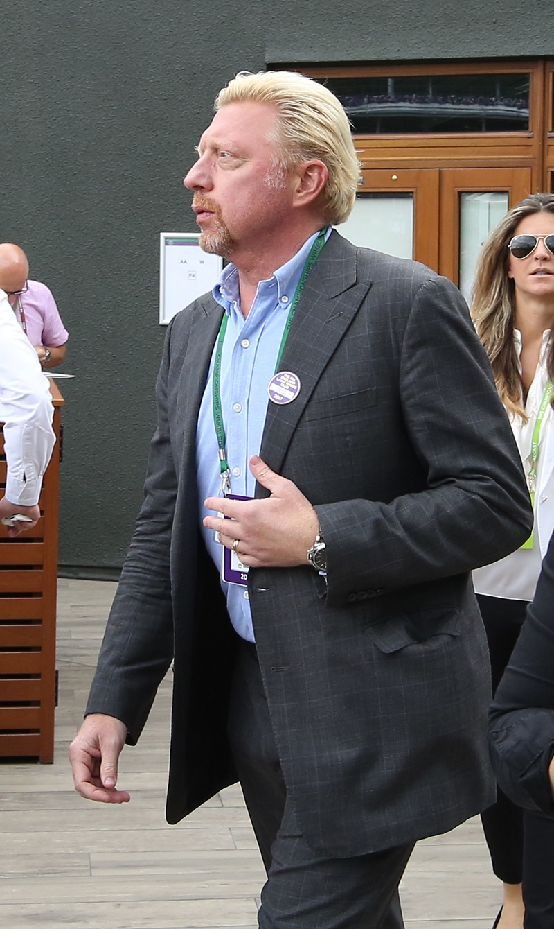 Bývalá tenisová ikona Boris Becker. 