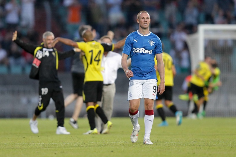 Fotbalisté Rangers byli po vypadnutí z Ligy mistrů velmi zklamaní. 