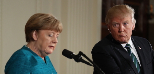 Angela Merkelová a Donald Trump.
