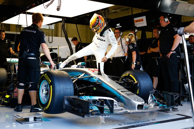 Lewis Hamilton ve víkendovém klání v Rakousku.
