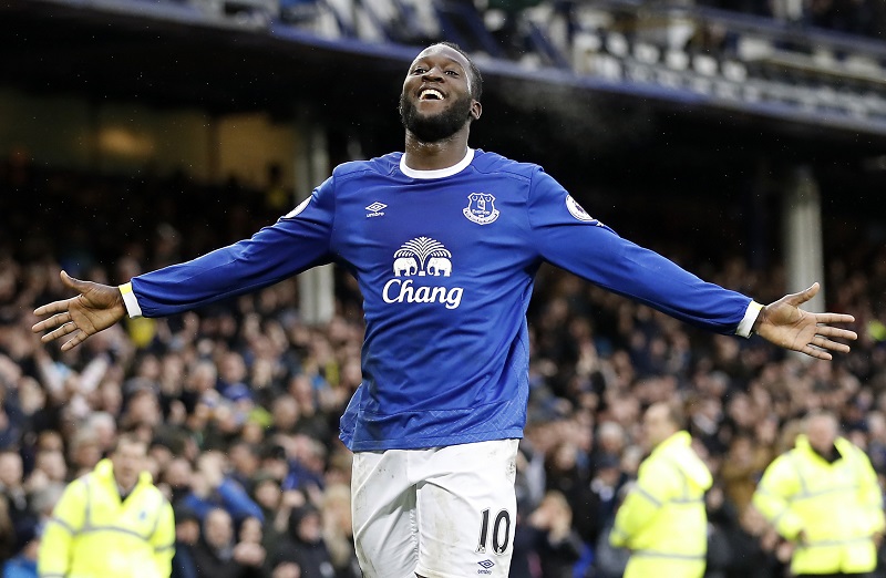 Fotbalista Romelu Lukaku ještě v dresu Evertonu. 