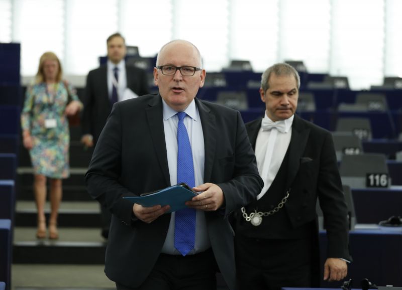 První místopředseda komise Frans Timmermans. První místopředseda komise Frans Timmermans.