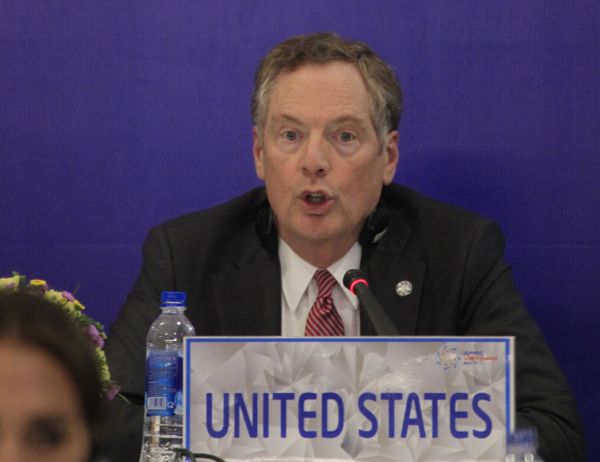 Šéf Úřadu obchodního zmocněnce USA Robert Lighthizer.