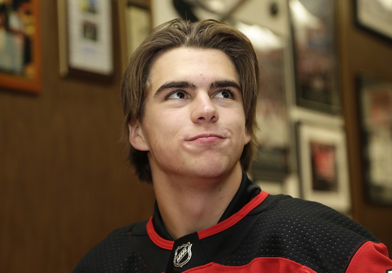 Švýcarská jednička letošního draftu Nico Hischier. 