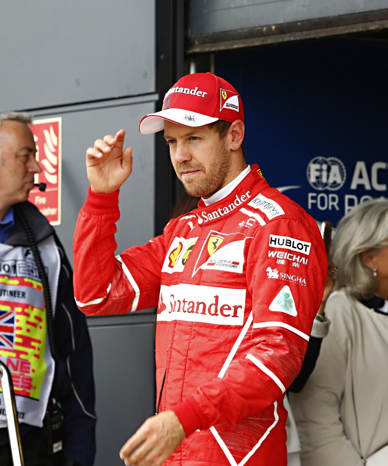 Německý pilot formule 1 Sebastian Vettel.