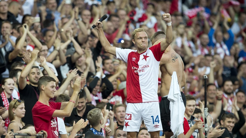 Nizozemský fotbalista Mick Va Buren ve službách Slavie.