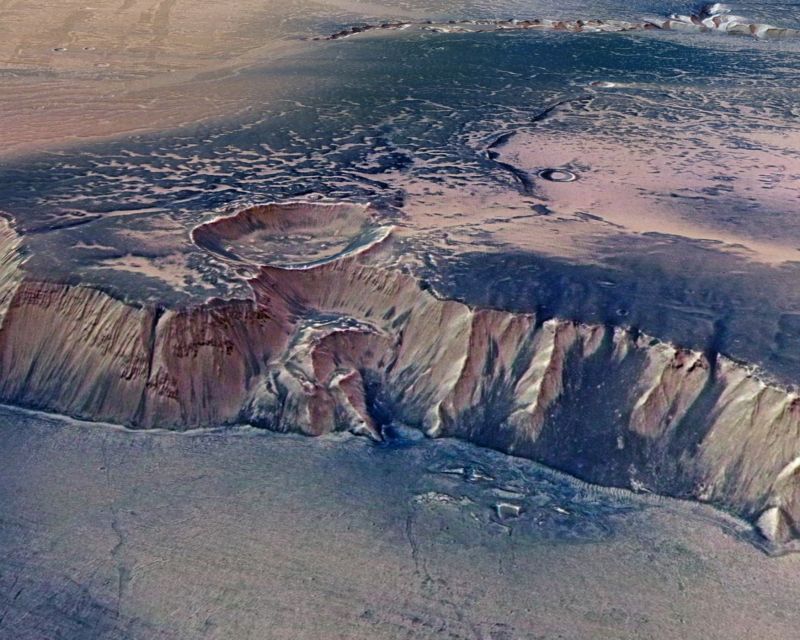 Povrch planety Mars. 