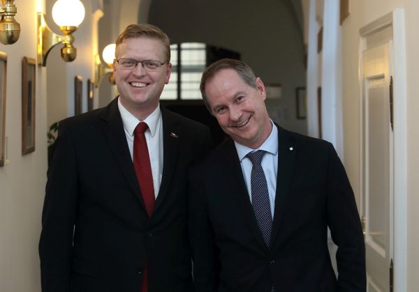 Pavel Bělobrádek (vlevo) a Petr Gazdík.